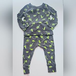 Joe Fresh Kids Pajama Set - Gray and  Green Size 12-18 Months
